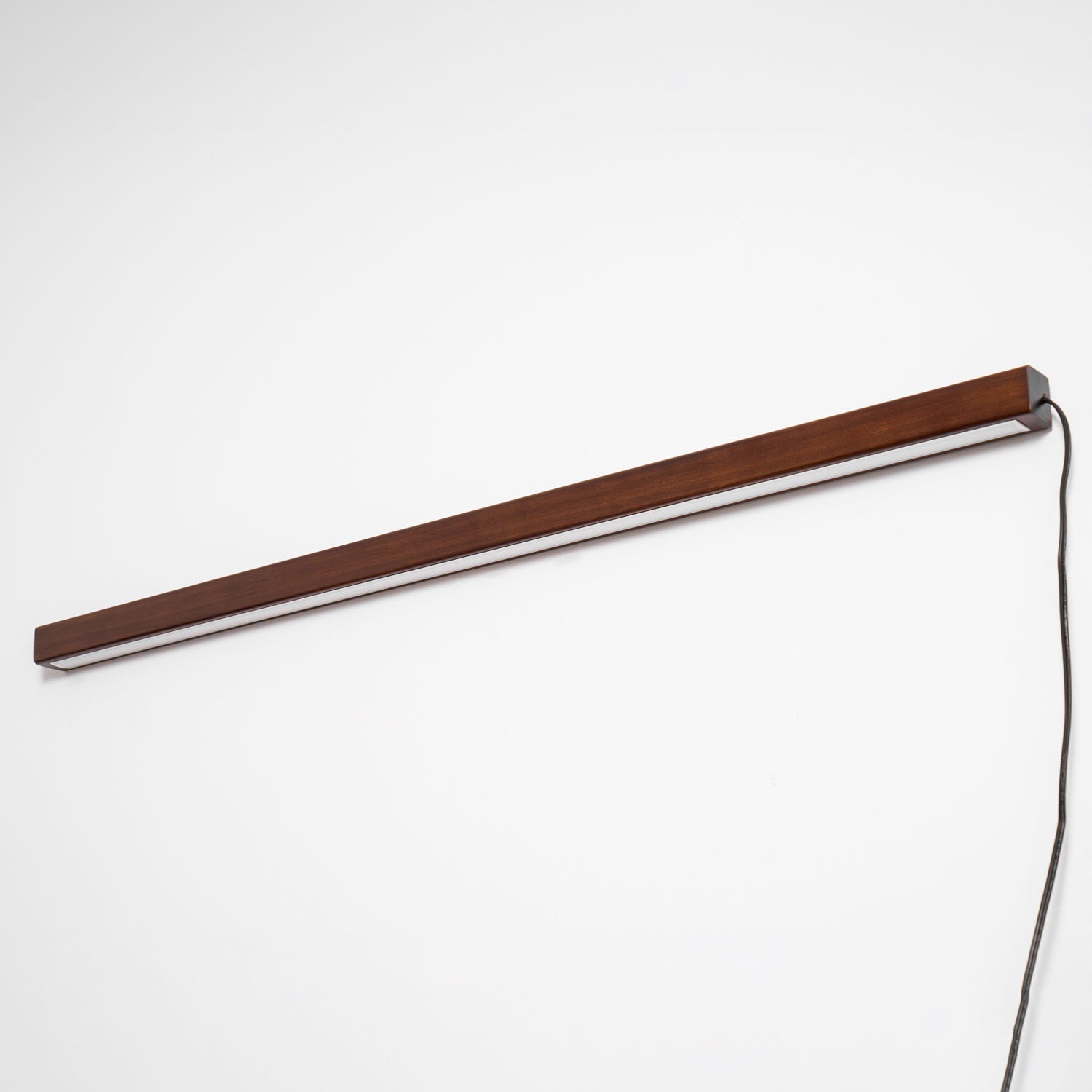 Linear Wood LED Wall Sconce - Walnut & Pine Finish Indoor Lamp