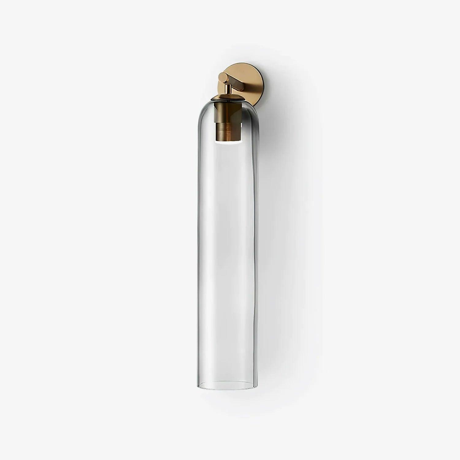 Modern Cylindrical Wall Lamp – Glass & Metal Fixture