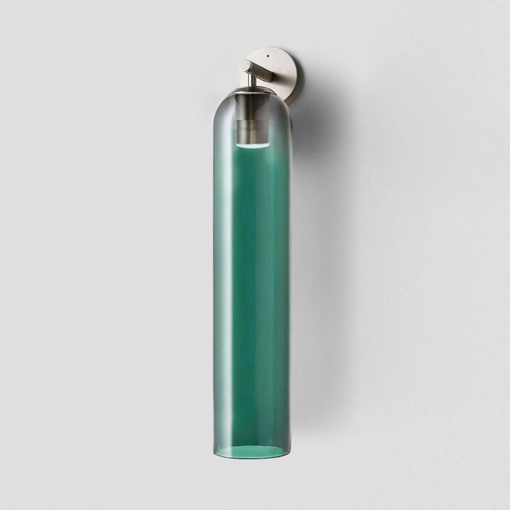 Modern Cylindrical Wall Lamp – Glass & Metal Fixture