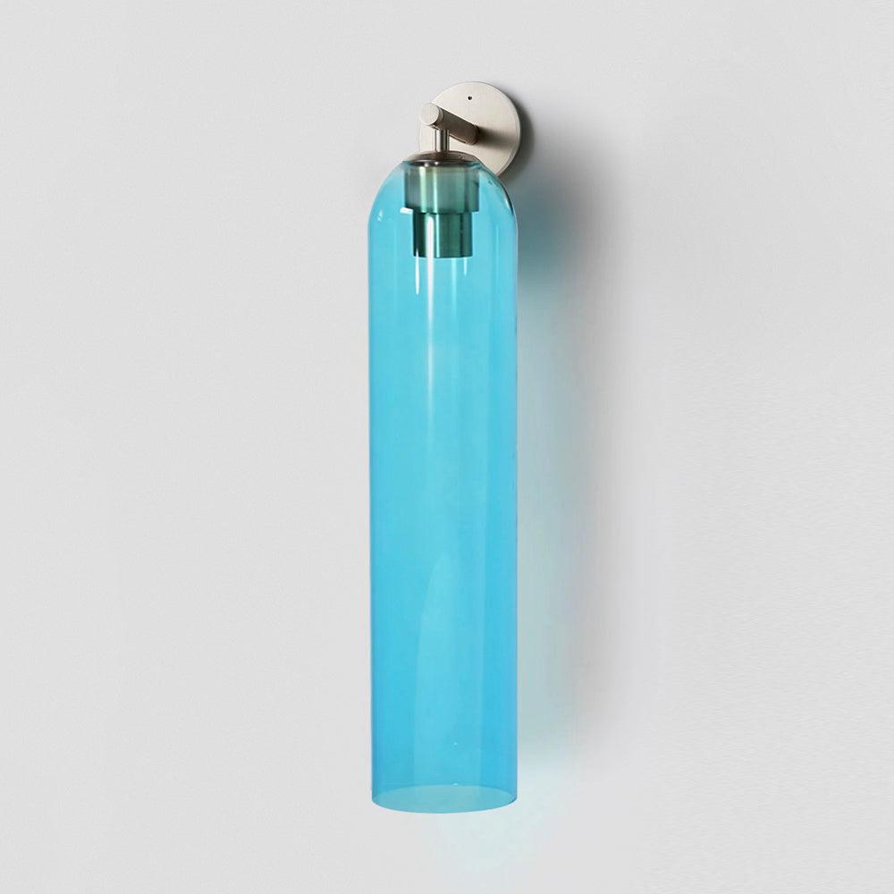 Modern Cylindrical Wall Lamp – Glass & Metal Fixture