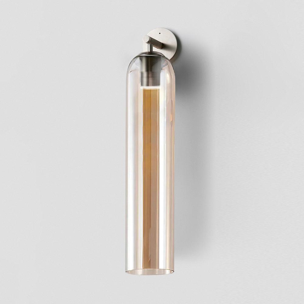 Modern Cylindrical Wall Lamp – Glass & Metal Fixture