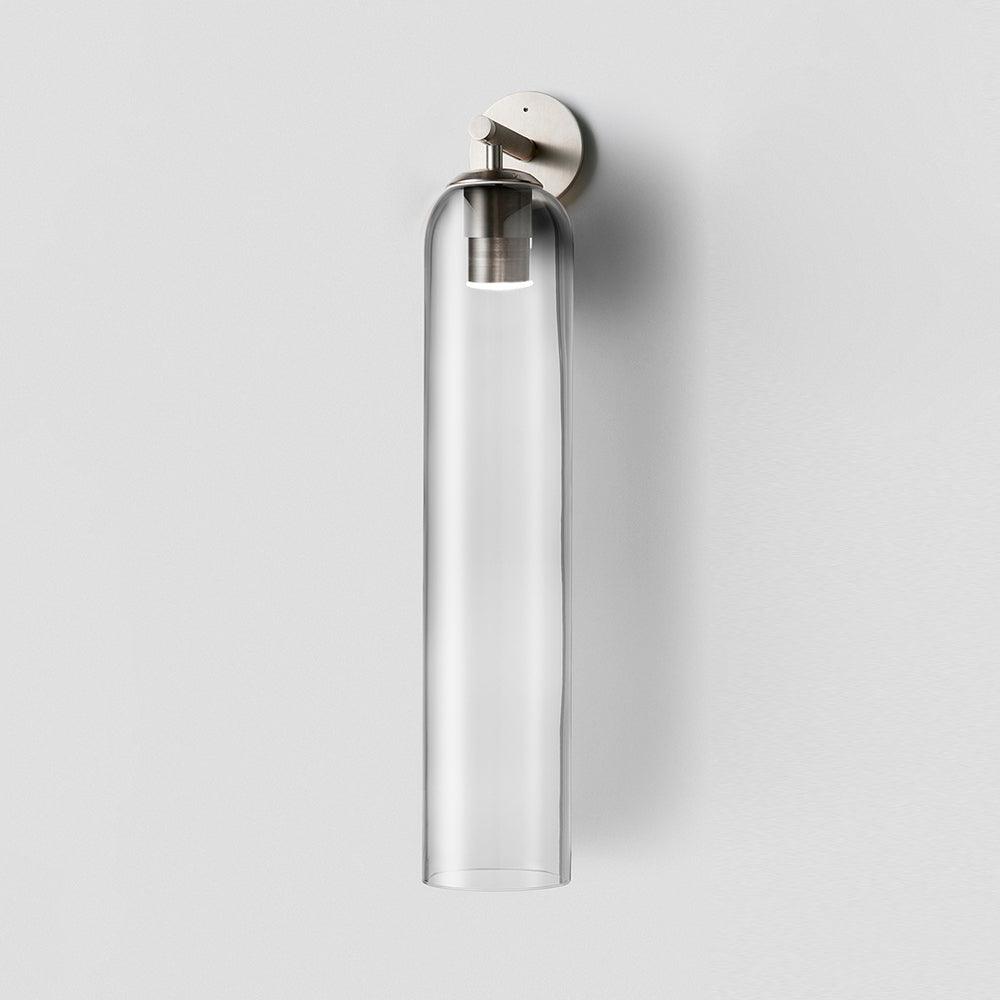 Modern Cylindrical Wall Lamp – Glass & Metal Fixture