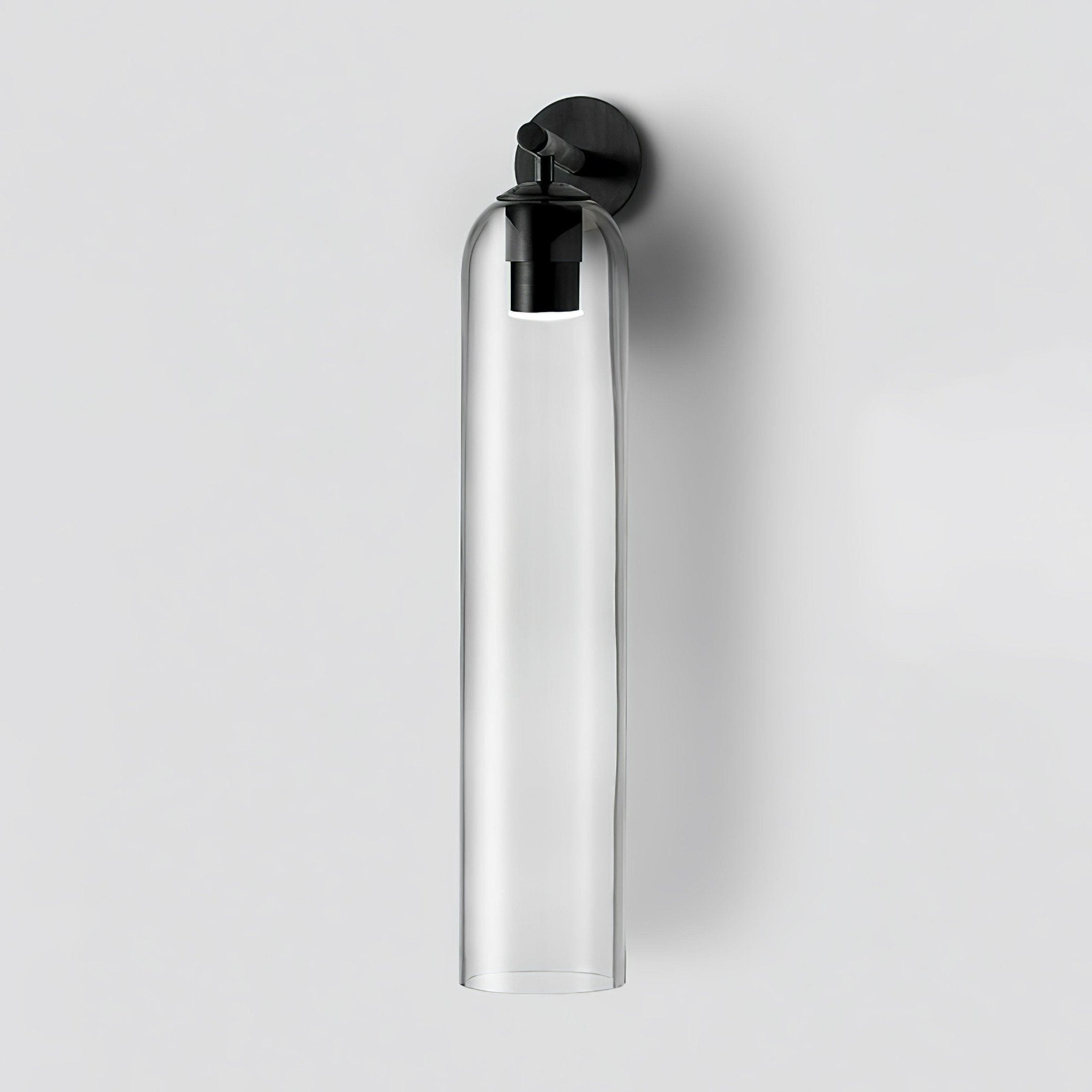 Modern Cylindrical Wall Lamp – Glass & Metal Fixture