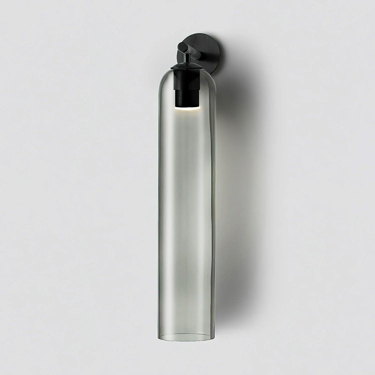 Modern Cylindrical Wall Lamp – Glass & Metal Fixture