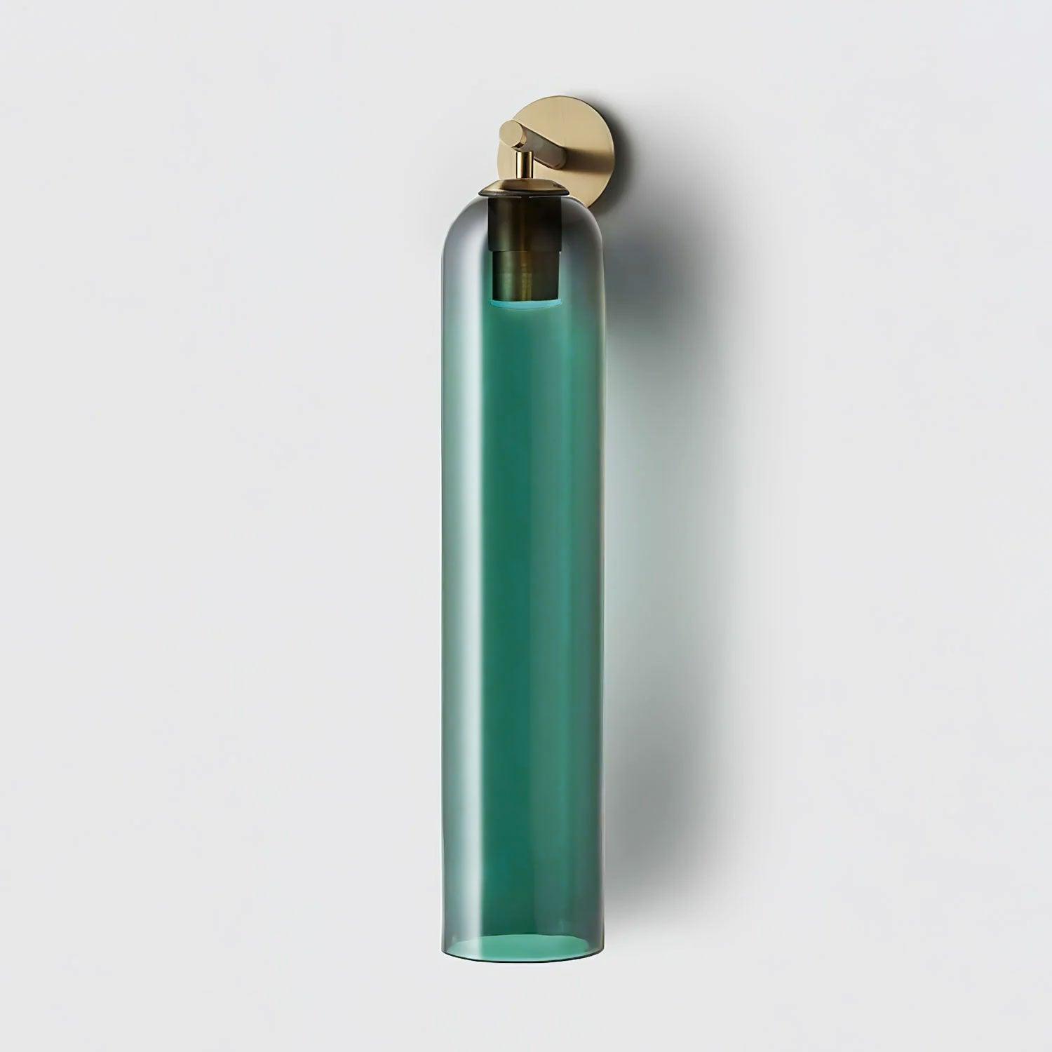Modern Cylindrical Wall Lamp – Glass & Metal Fixture
