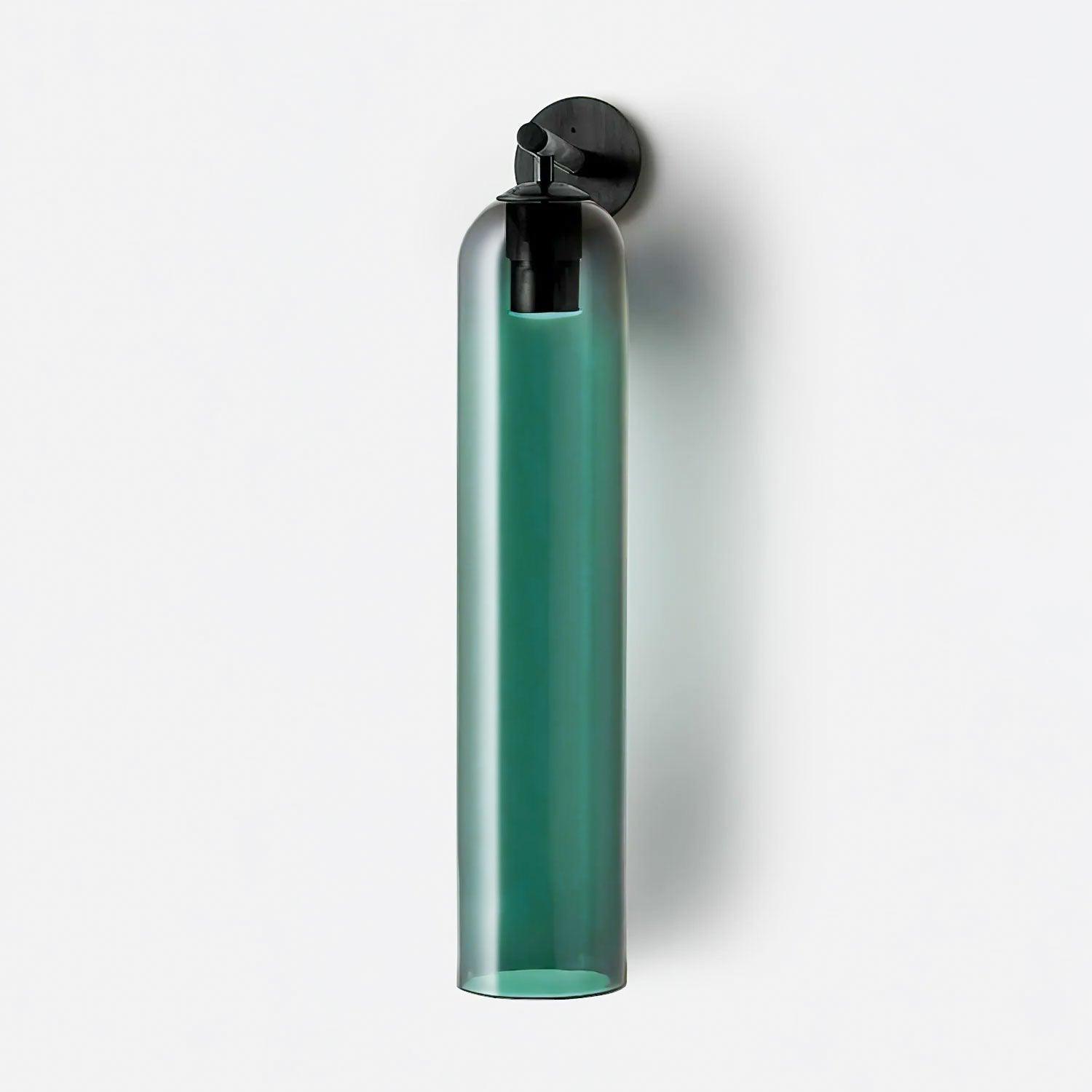 Modern Cylindrical Wall Lamp – Glass & Metal Fixture
