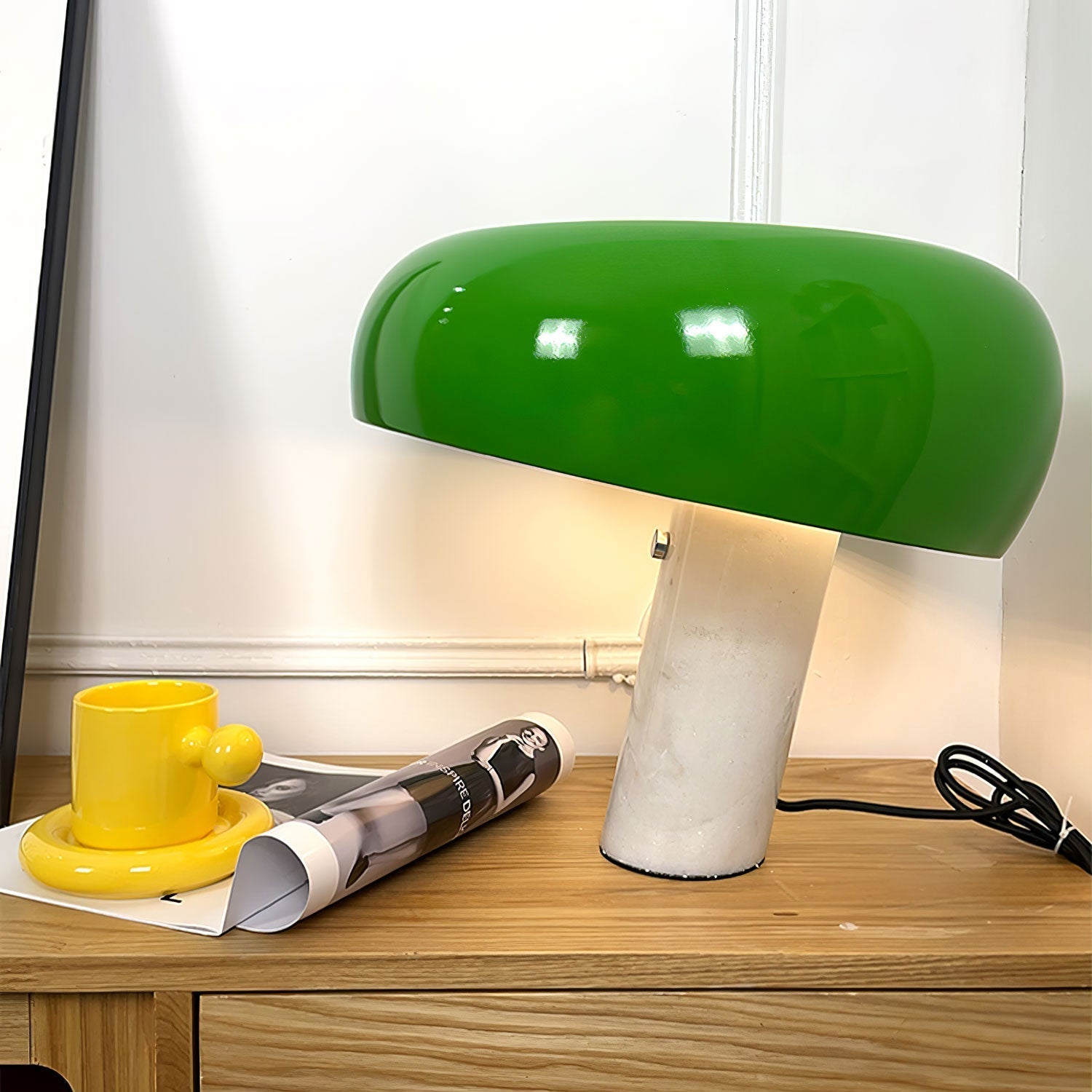 Modern Marble Table Lamp – Dimmable Lighting