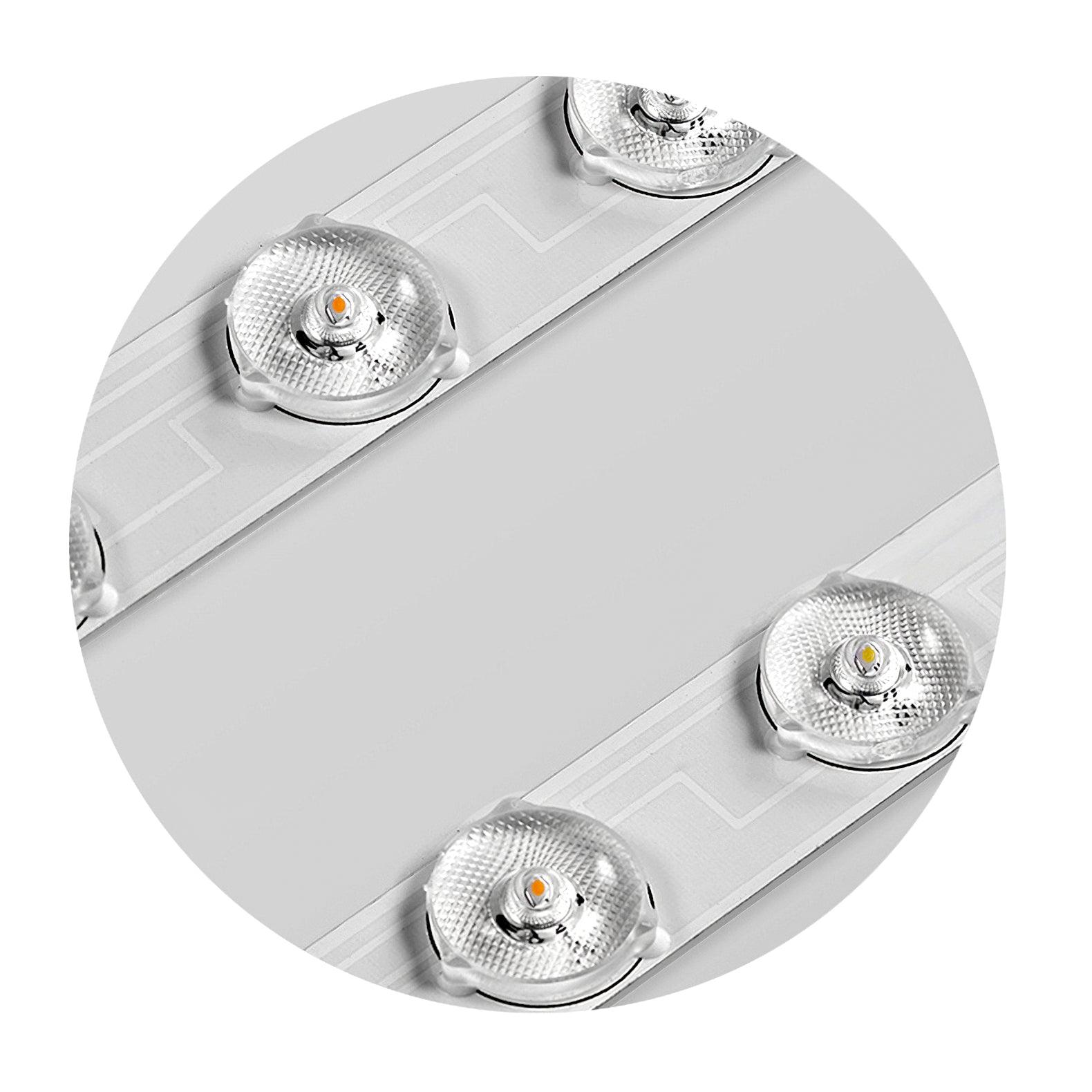 Modern LED Flush Mount Ceiling Light - Metal and Acrylic Fixture