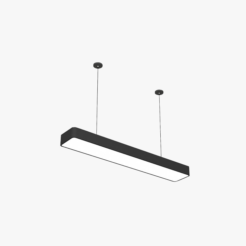 Rectangular LED Pendant Lamp – Sleek Minimalist Black Light