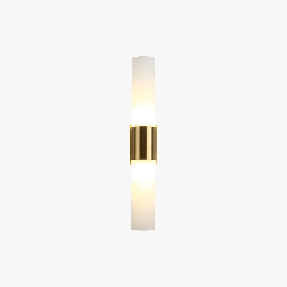 Modern Double-Headed Vanity Wall Lamp – Metal and Glass