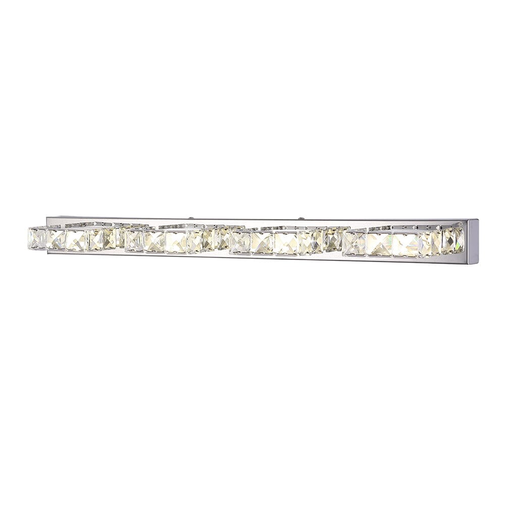 Chrome Finish Bathroom Vanity Light - 4 Lighting Fixture