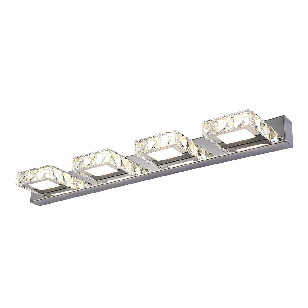 Chrome Finish Bathroom Vanity Light - 4 Lighting Fixture