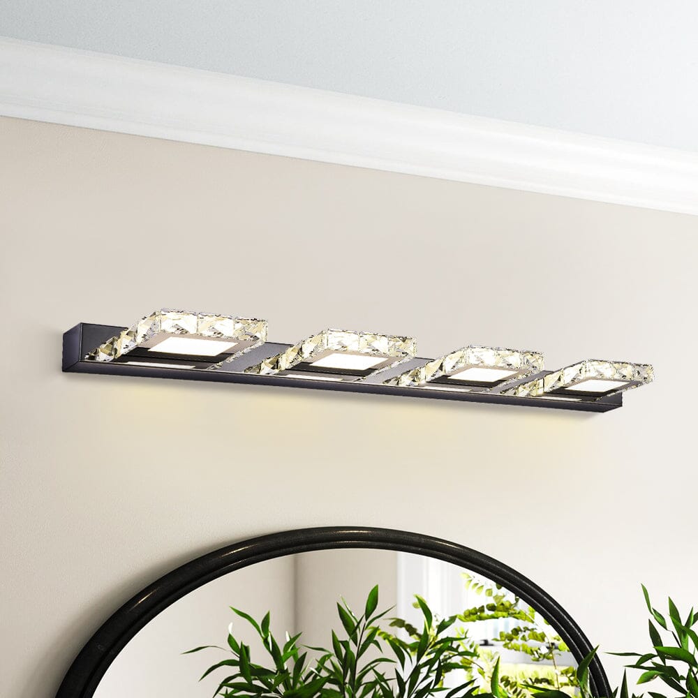 Chrome Finish Bathroom Vanity Light - 4 Lighting Fixture