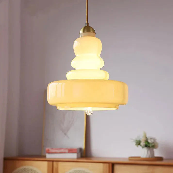 Bauhaus Glass Pendant Light | Vintage