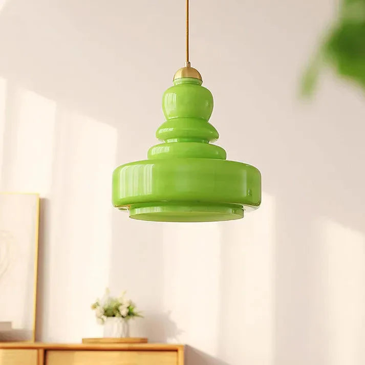 Bauhaus Glass Pendant Light | Vintage