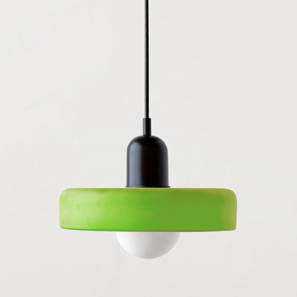 Stylish Ceiling Light with Colored Glass Finish