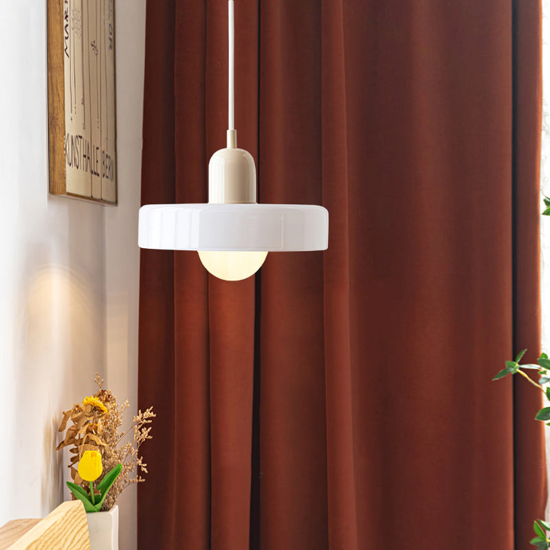 Stylish Ceiling Light with Colored Glass Finish