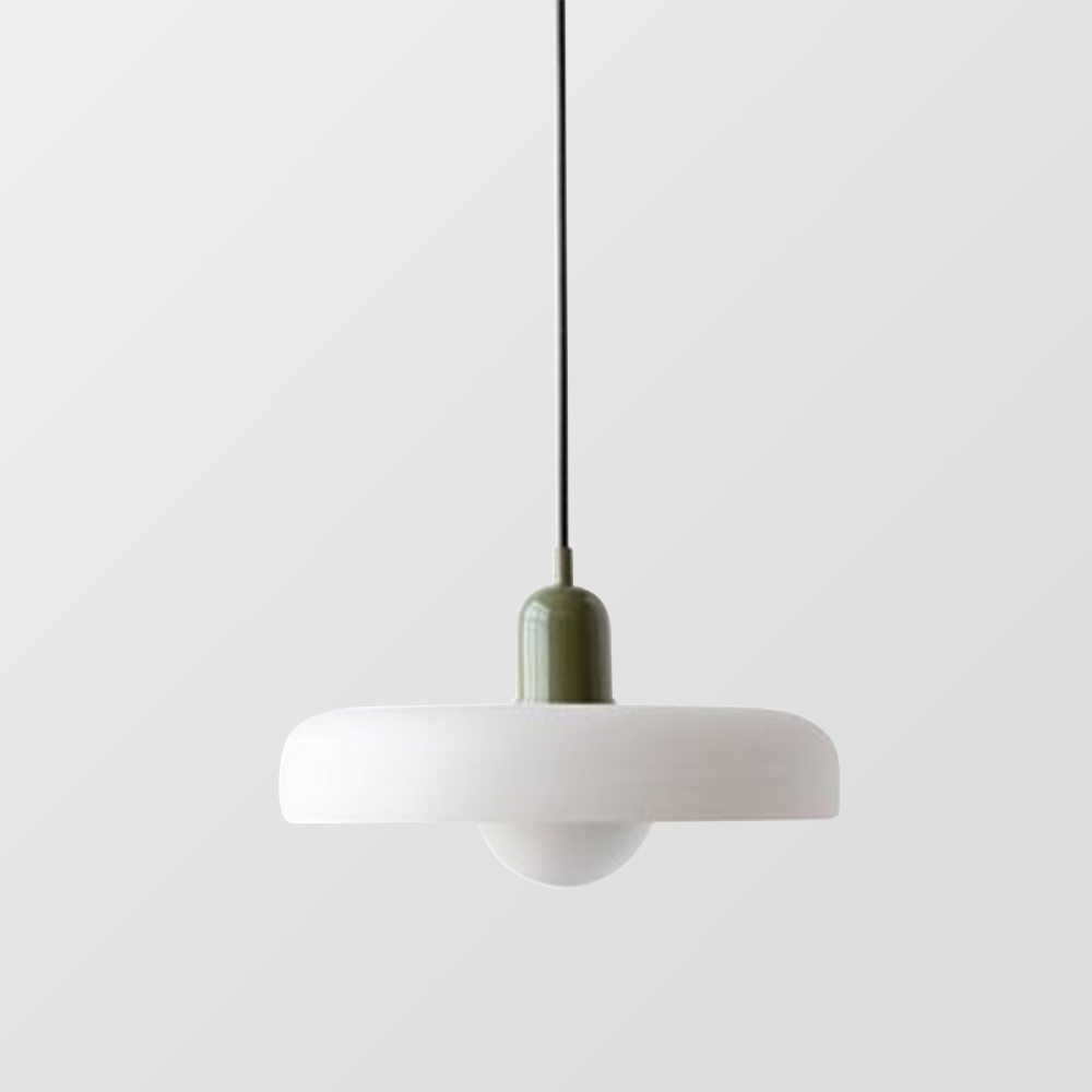 Stylish Ceiling Light with Colored Glass Finish