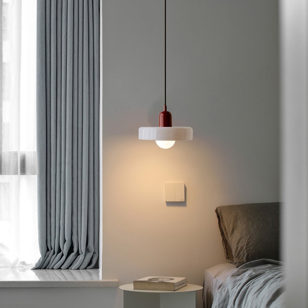 Stylish Ceiling Light with Colored Glass Finish