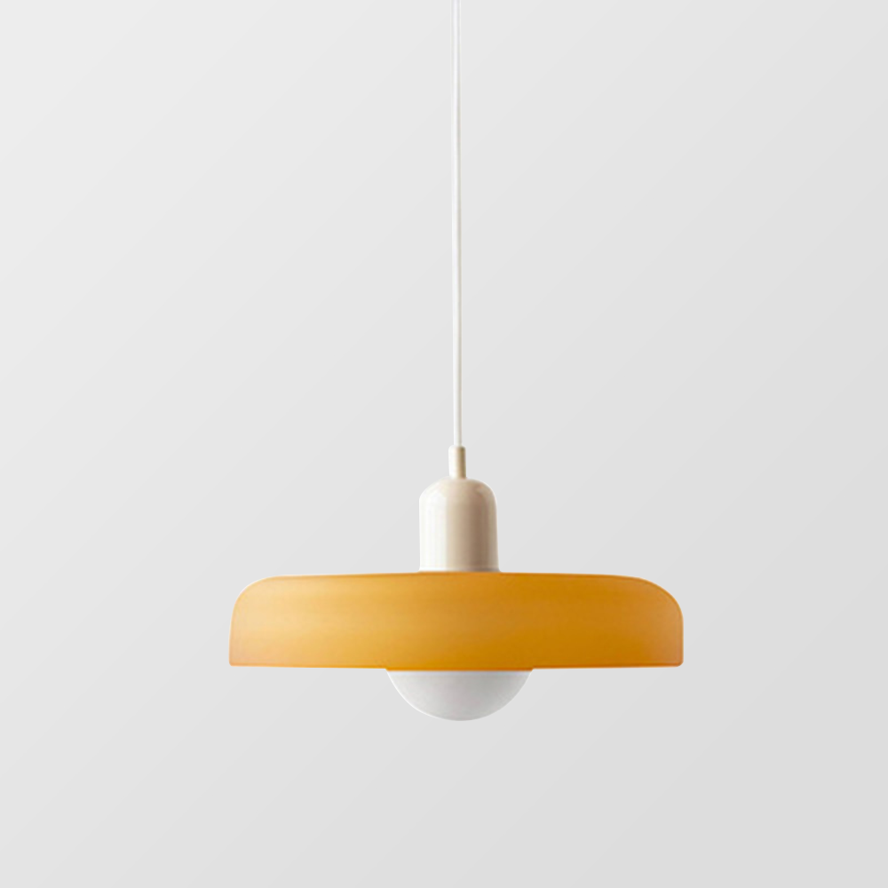 Stylish Ceiling Light with Colored Glass Finish