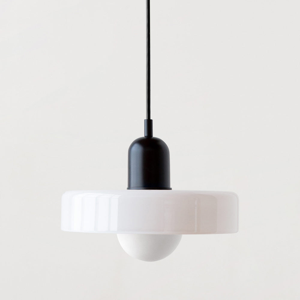 Stylish Ceiling Light with Colored Glass Finish