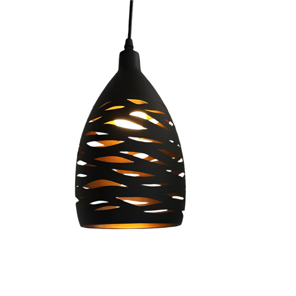 Cross‑Hatching Pendant Lamp | Metal Shade