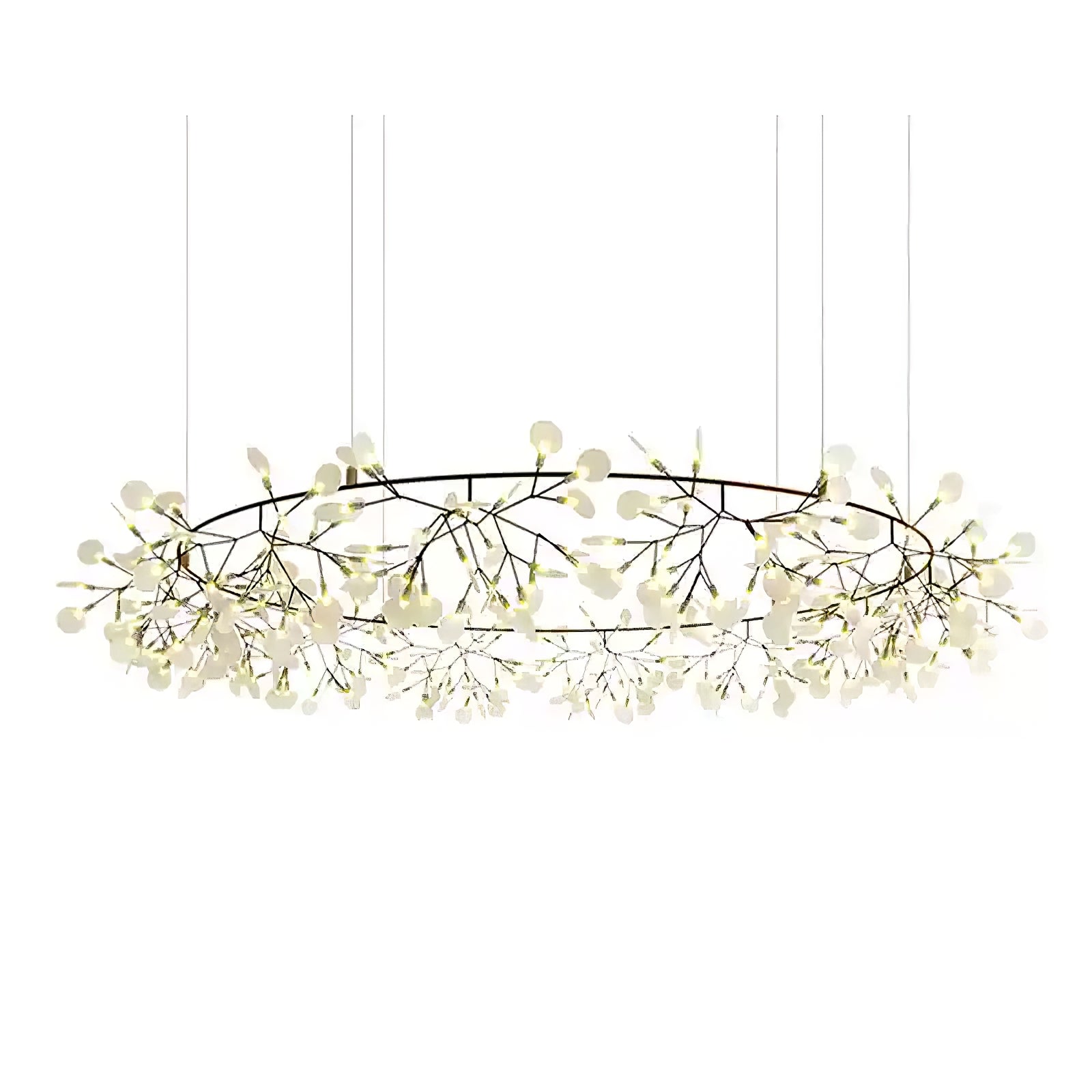 Black Firefly LED Pendant Chandelier – Contemporary Hanging Light