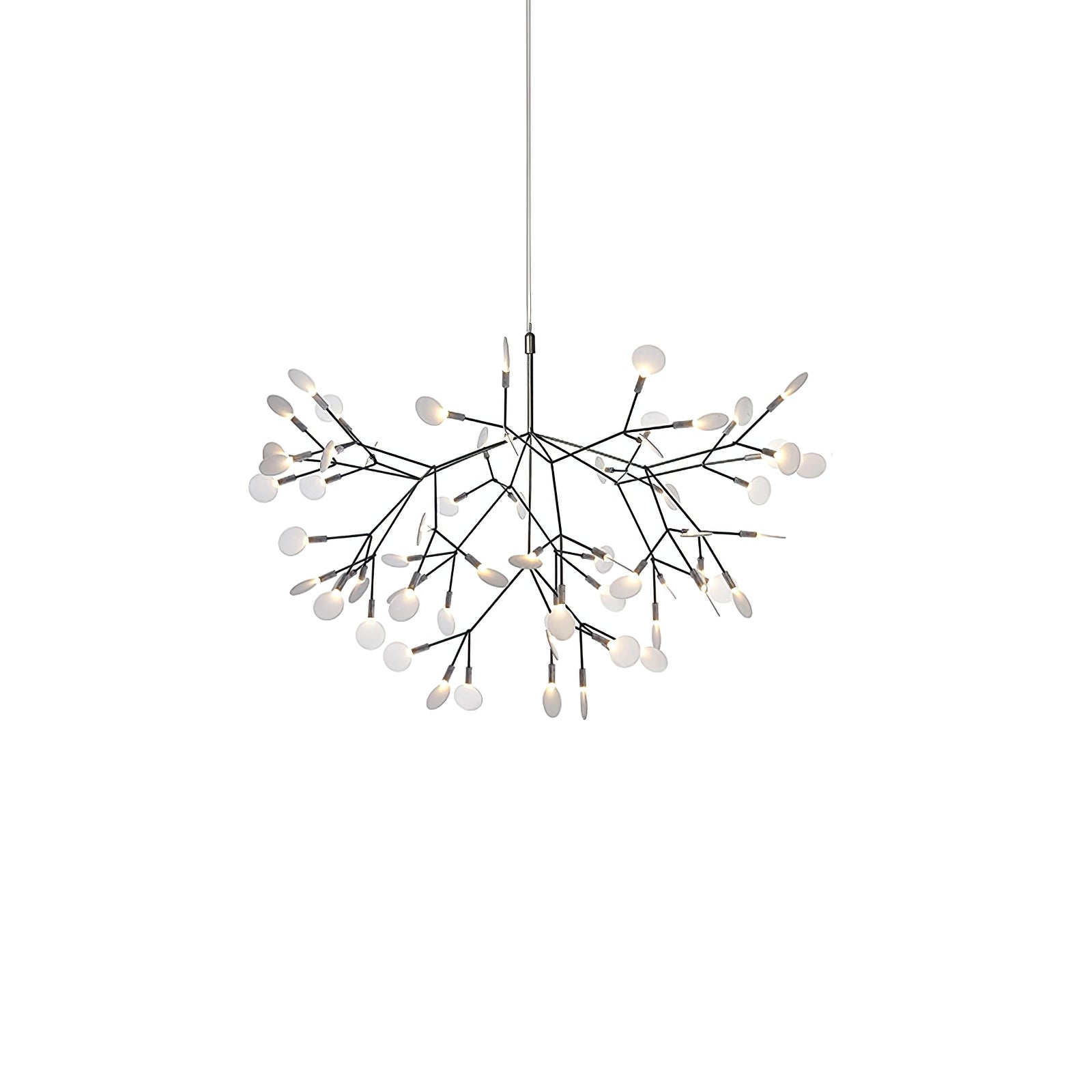 Black Firefly LED Pendant Chandelier – Contemporary Hanging Light