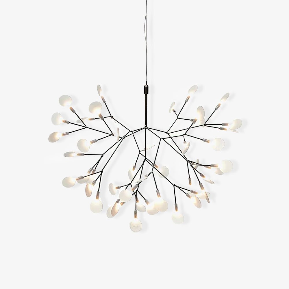 Black Firefly LED Pendant Chandelier – Contemporary Hanging Light