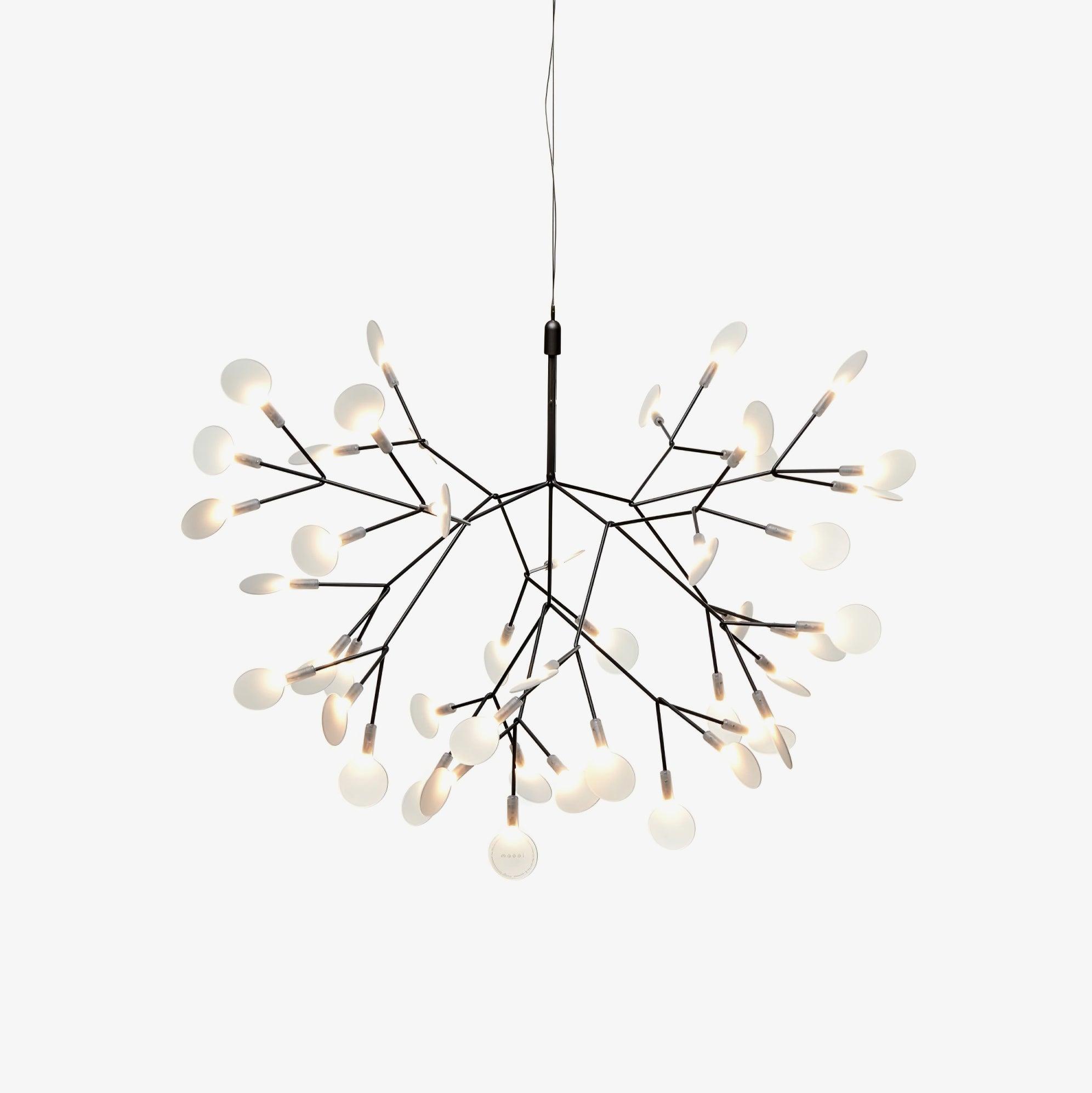 Black Firefly LED Pendant Chandelier – Contemporary Hanging Light