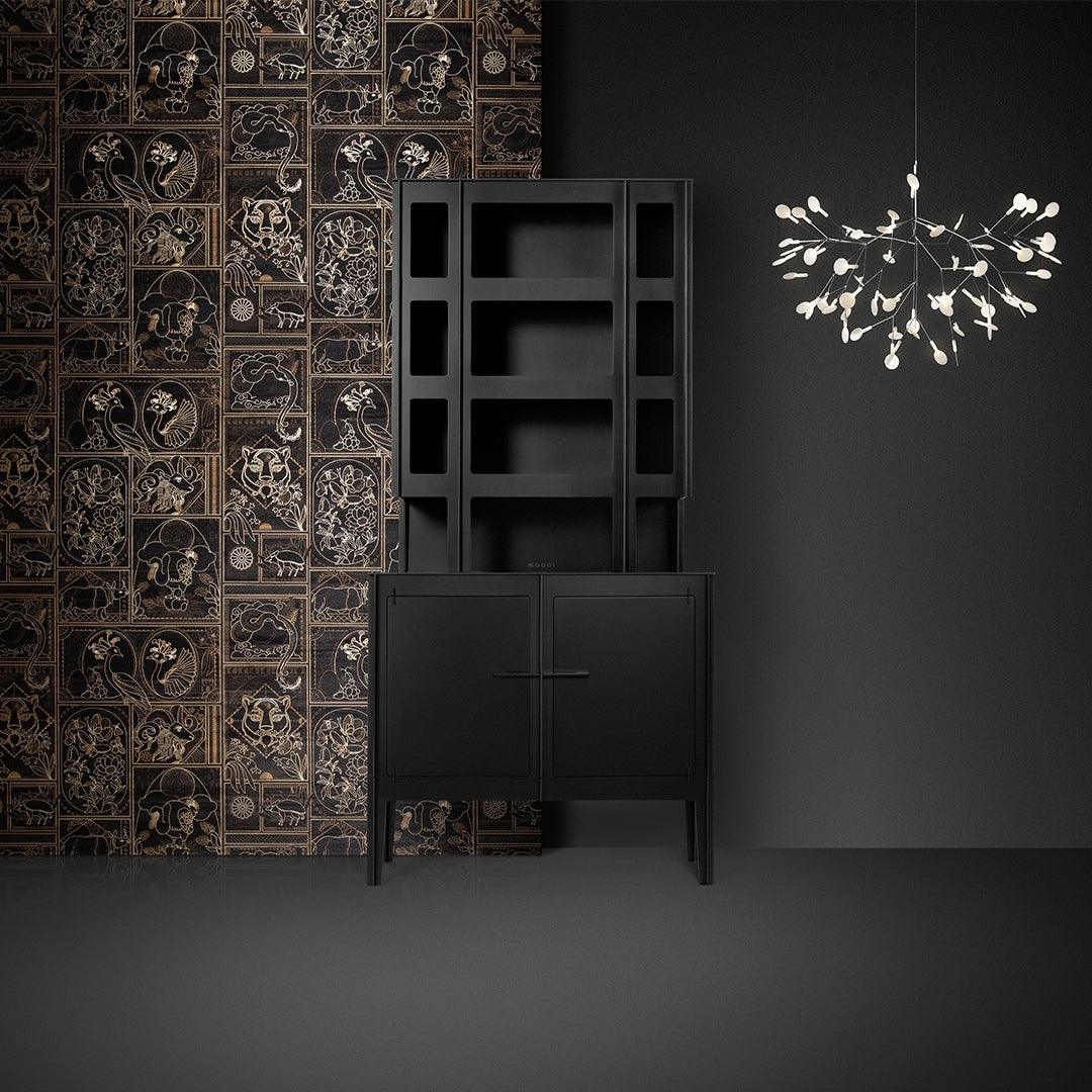 Black Firefly LED Pendant Chandelier – Contemporary Hanging Light