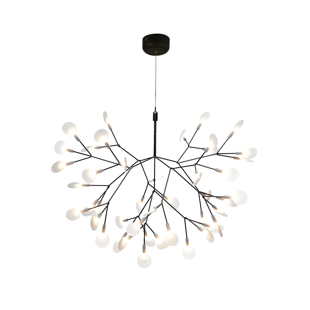 Black Firefly LED Pendant Chandelier – Contemporary Hanging Light