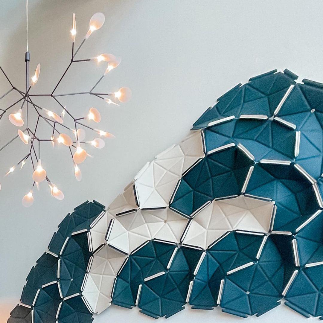 Black Firefly LED Pendant Chandelier – Contemporary Hanging Light