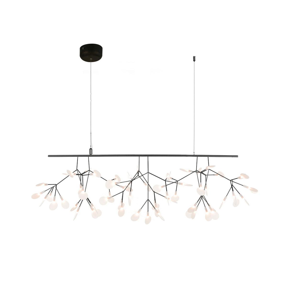 Black Firefly LED Pendant Chandelier – Contemporary Hanging Light