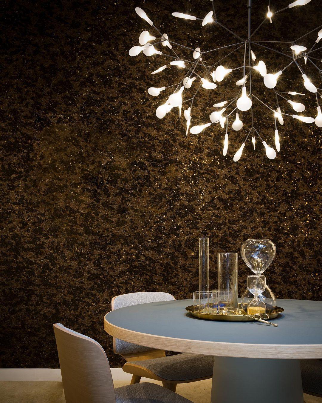 Black Firefly LED Pendant Chandelier – Contemporary Hanging Light