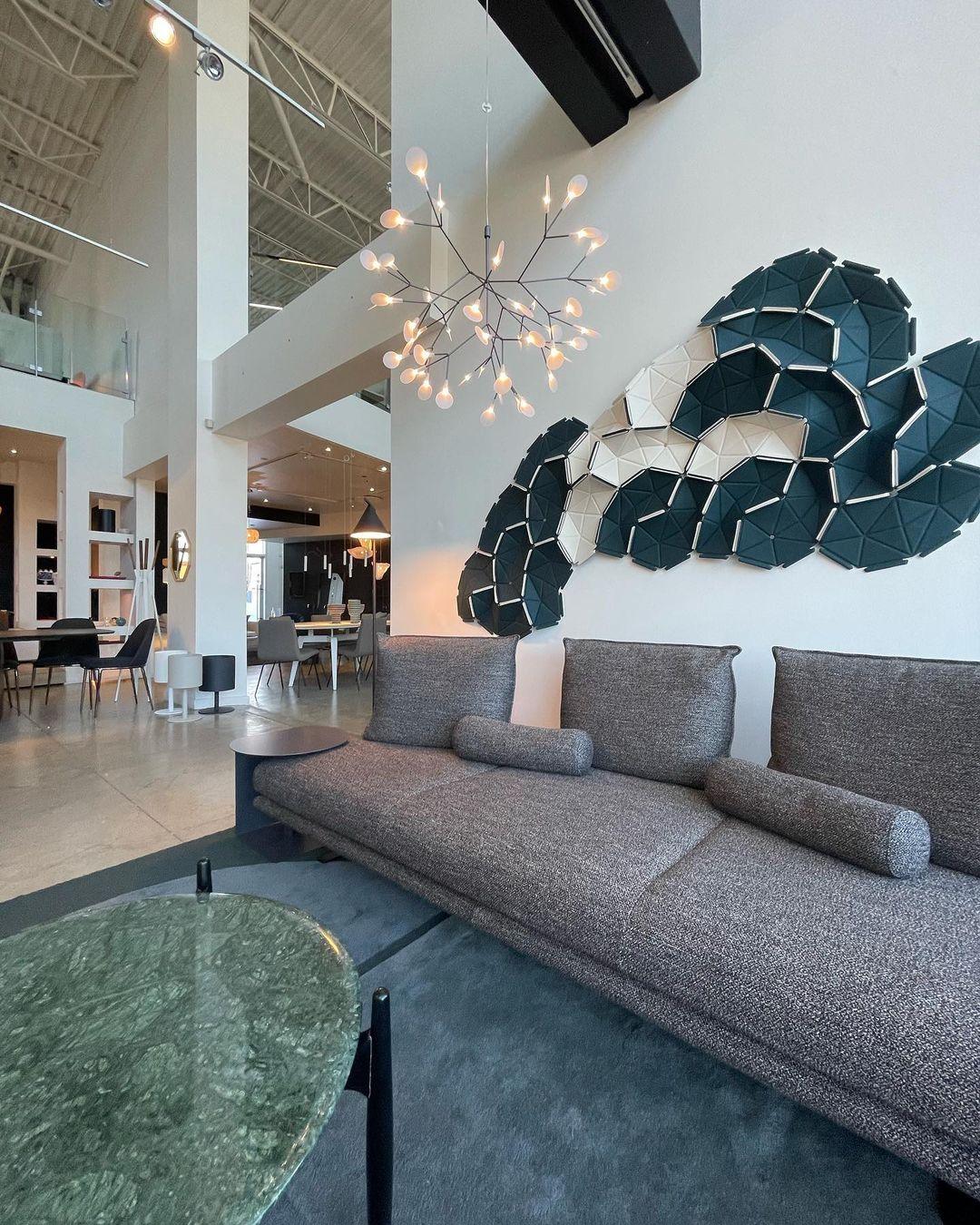 Black Firefly LED Pendant Chandelier – Contemporary Hanging Light