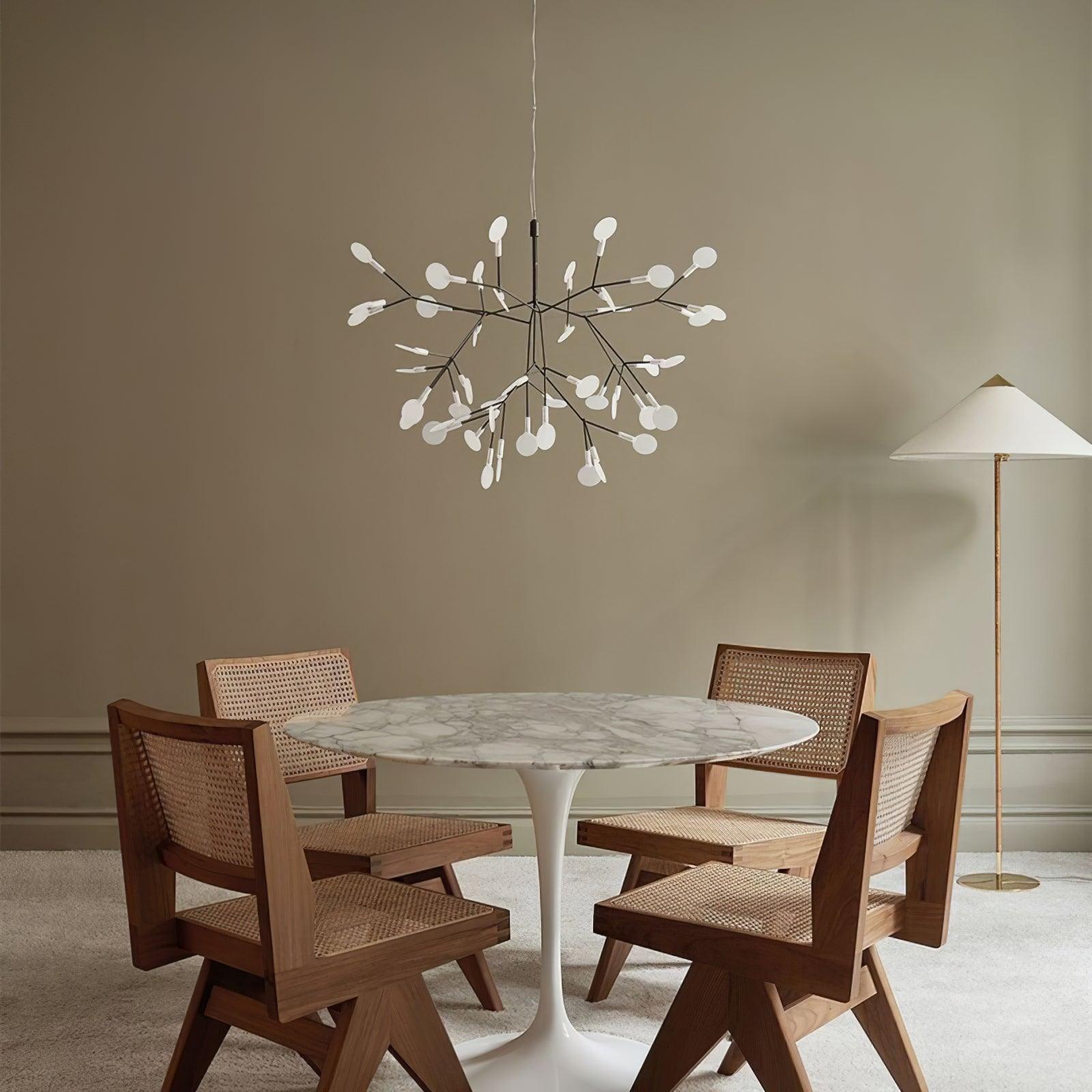 Black Firefly LED Pendant Chandelier – Contemporary Hanging Light