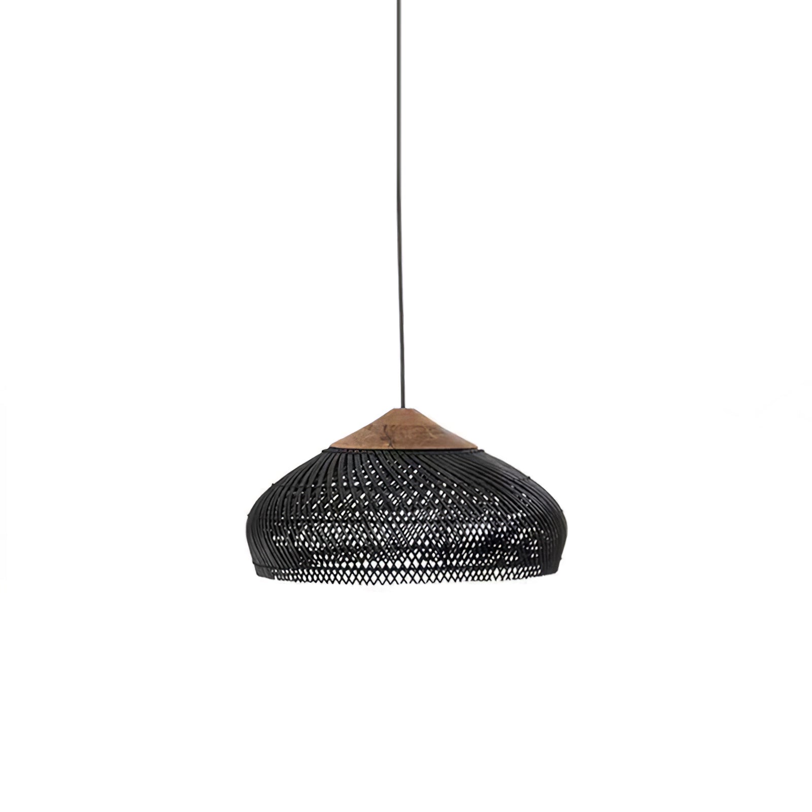 Braided Wicker Pendant Light – Cozy Living Room Decor