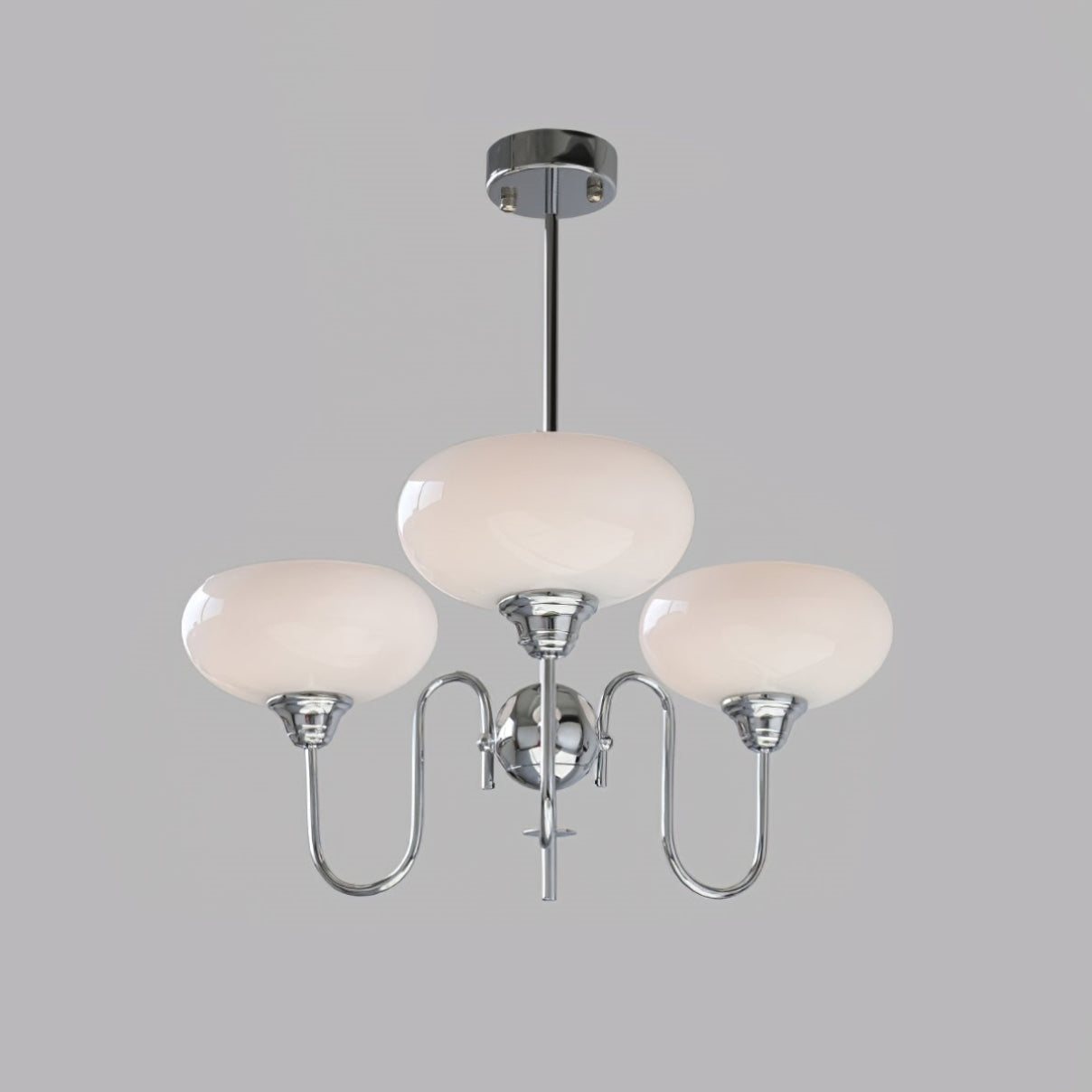 Stylish Metal & Glass Chandelier – Ambient Lighting