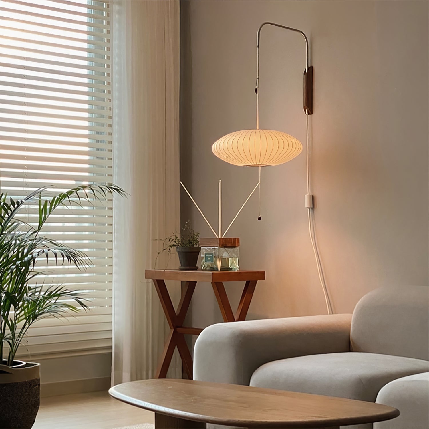 Chinese Lantern Style Wall Lamp