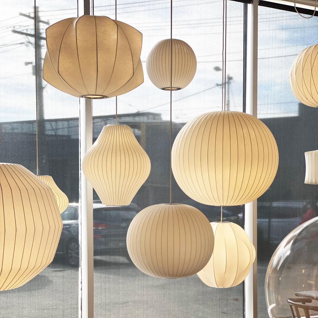 Modern Mulberry Fabric Bubble Chandelier – Hallway Decorative Pendant Lamp