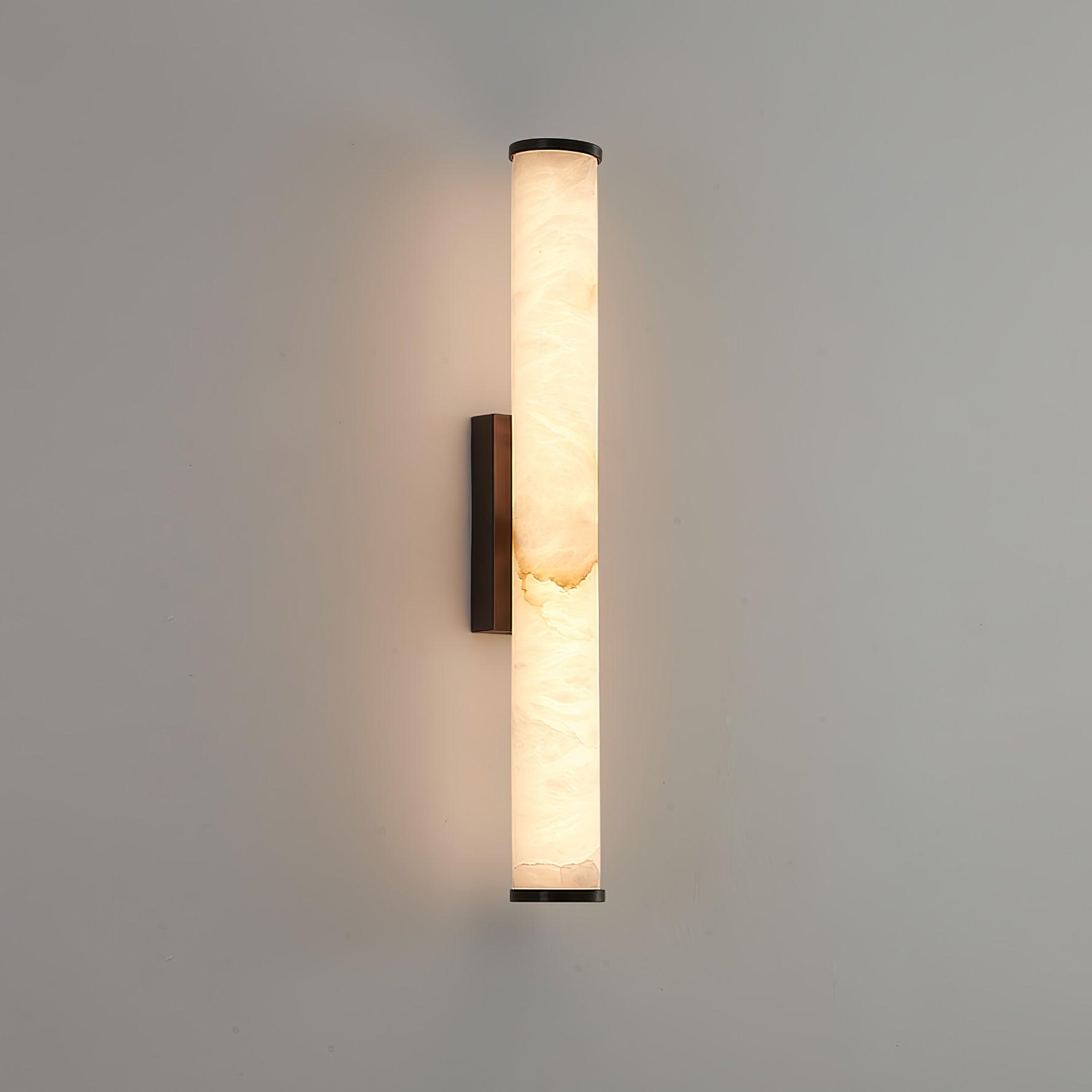 Timeless Alabaster Wall Lamp – Cylindrical Shape Sconce