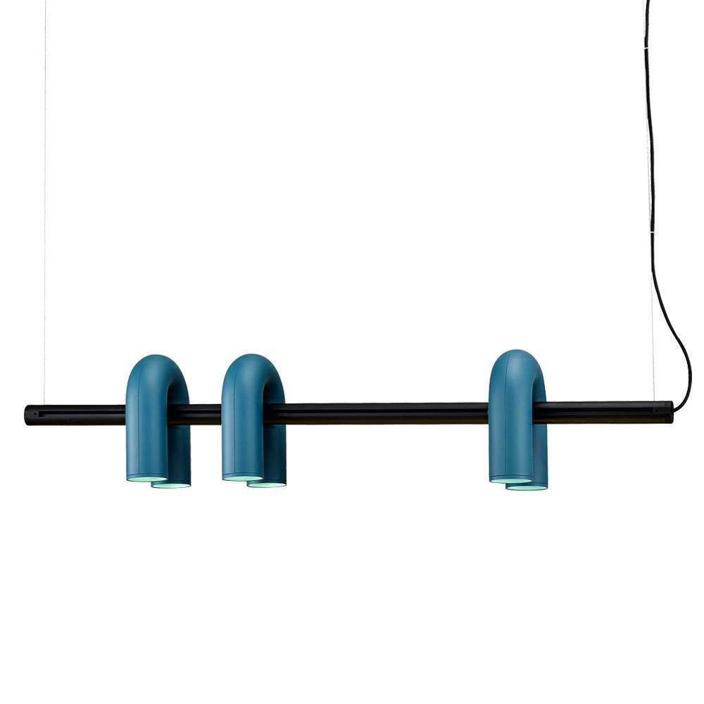 Contemporary Cirkus Chandelier – Sculptural U-Shaped Ceiling Light