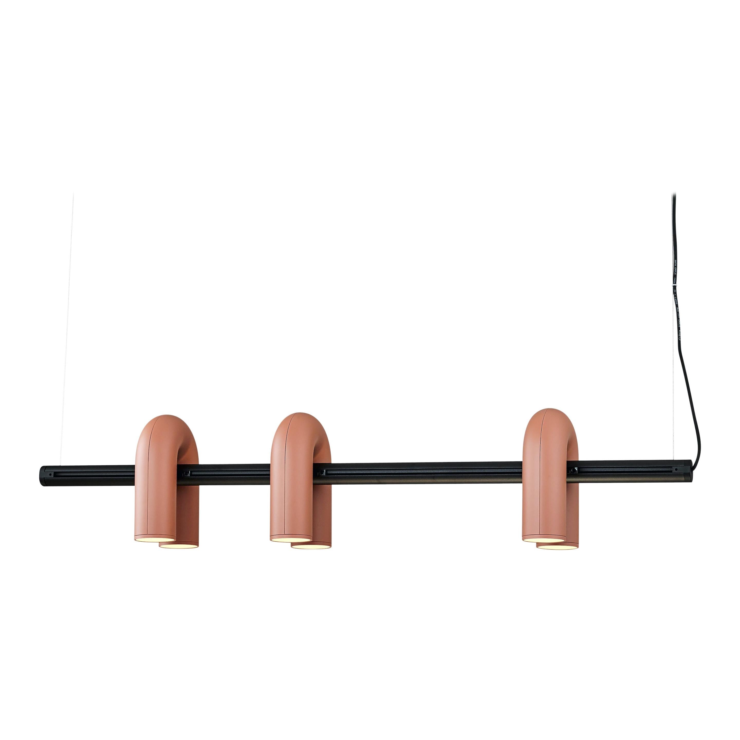 Contemporary Cirkus Chandelier – Sculptural U-Shaped Ceiling Light