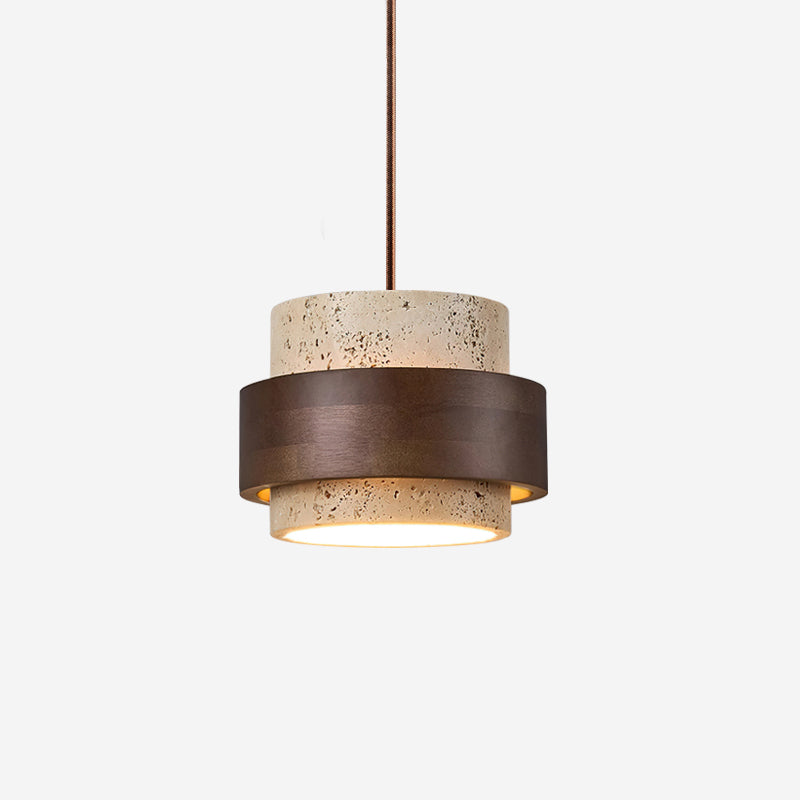 Travertine Hanging Light – Modern Minimalist Pendant Lamp