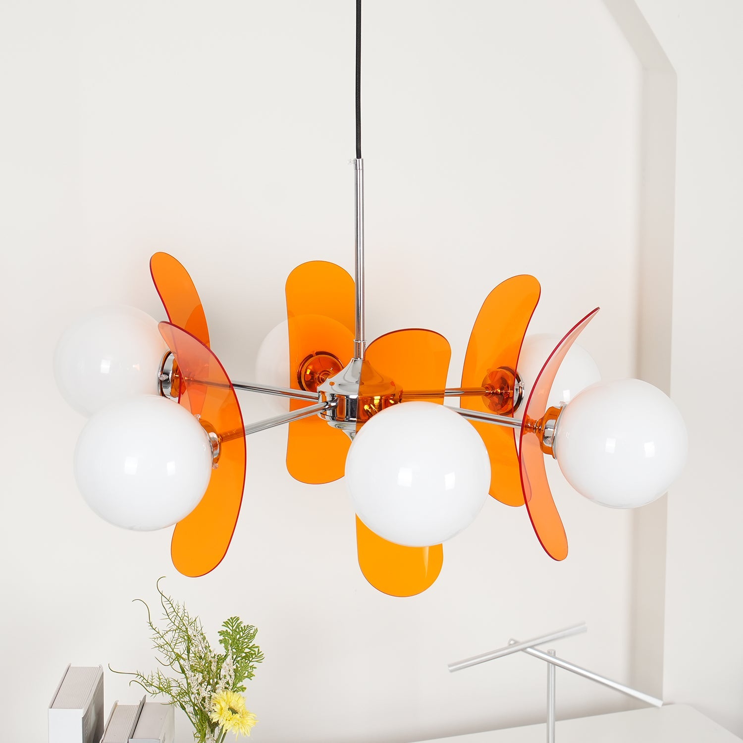 Retro Coloured Sputnik Chandelier – Timeless Ceiling Light