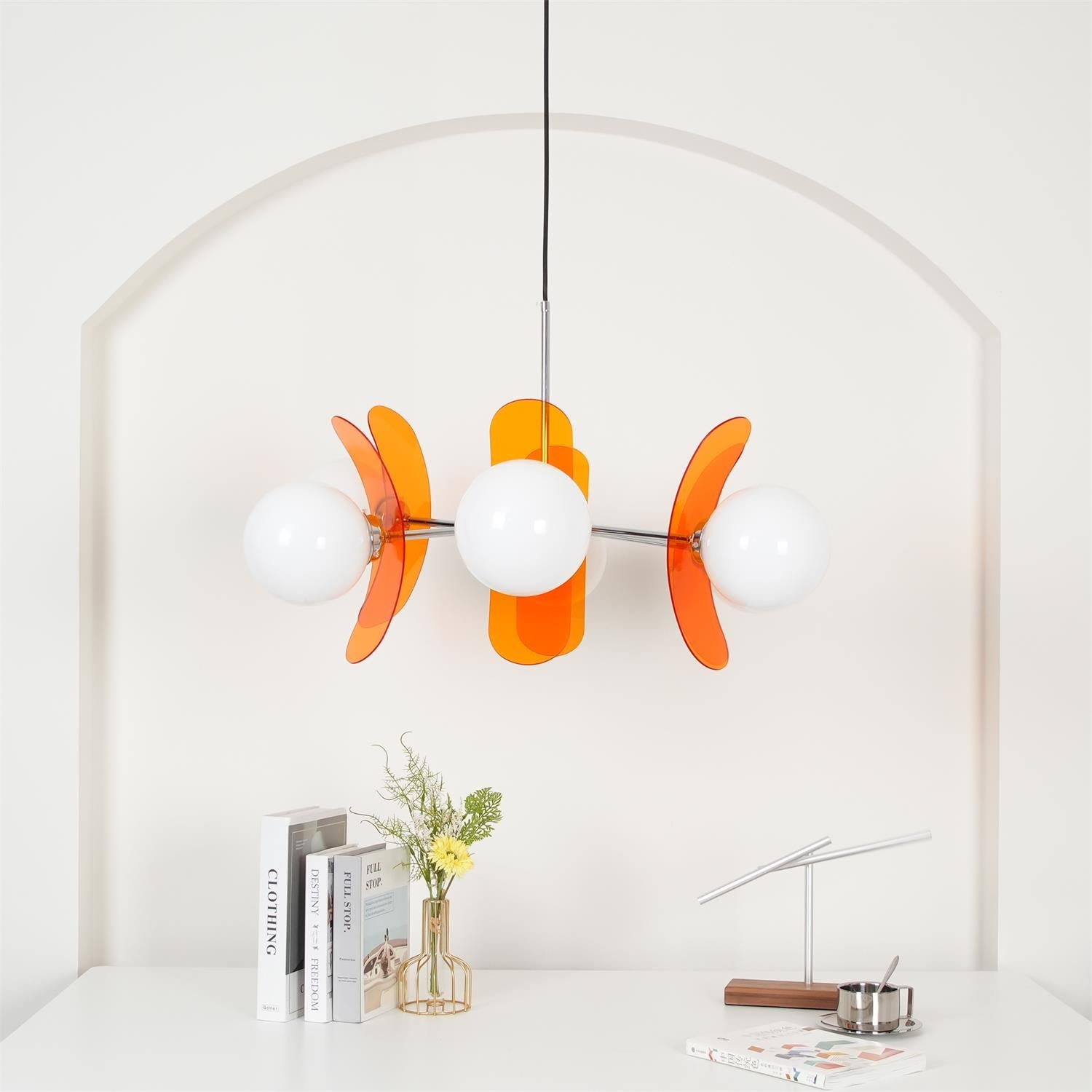 Retro Coloured Sputnik Chandelier – Timeless Ceiling Light