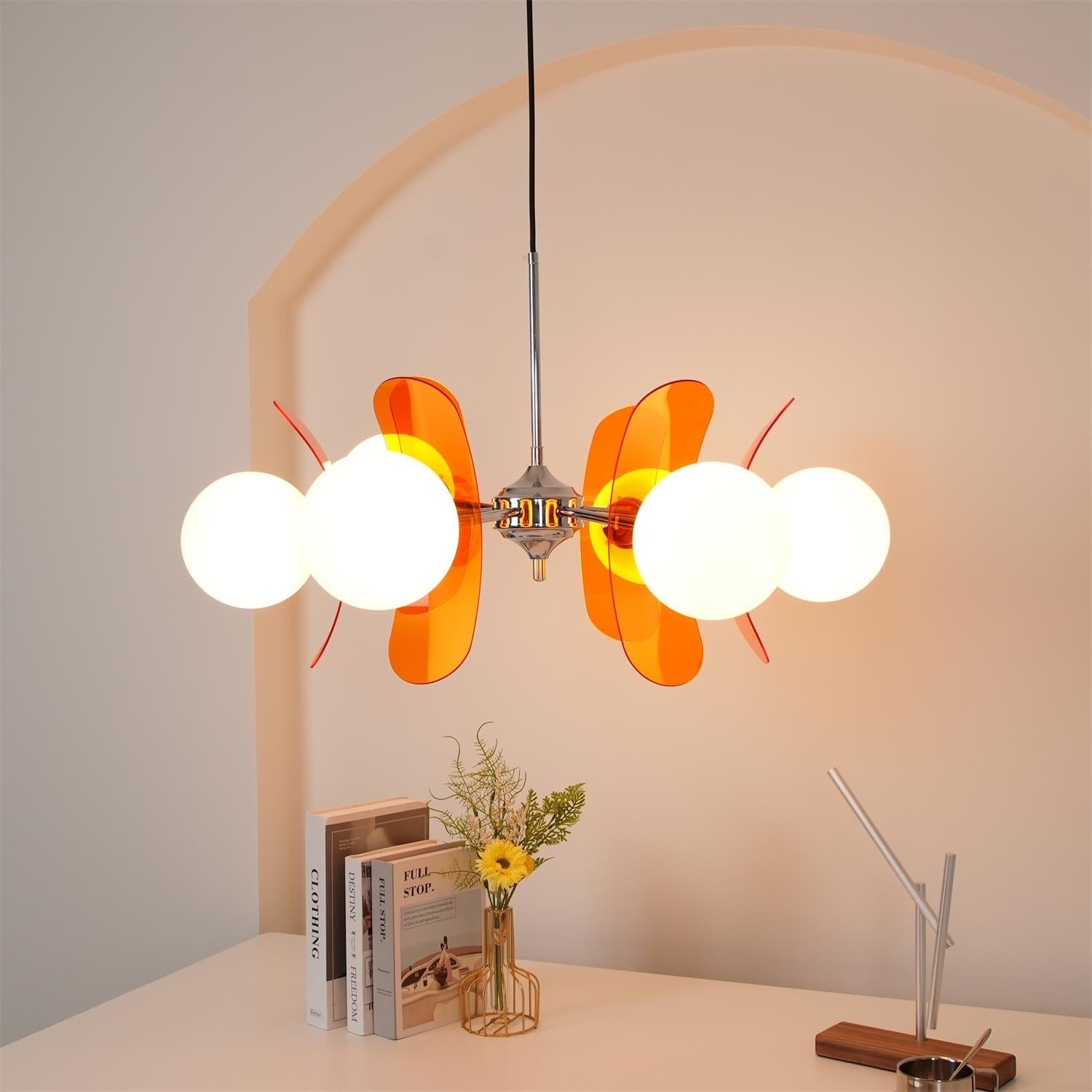 Retro Coloured Sputnik Chandelier – Timeless Ceiling Light