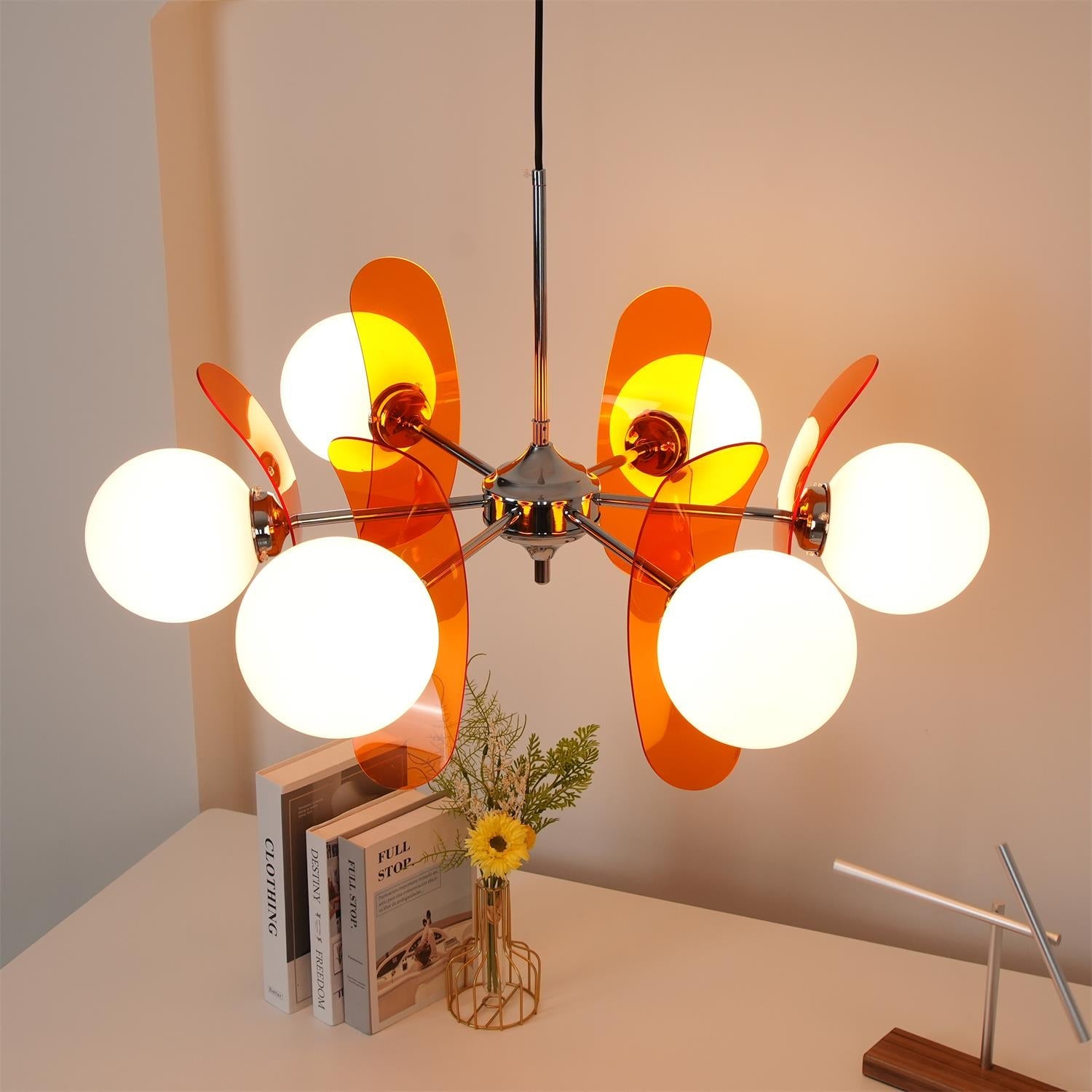 Retro Coloured Sputnik Chandelier – Timeless Ceiling Light