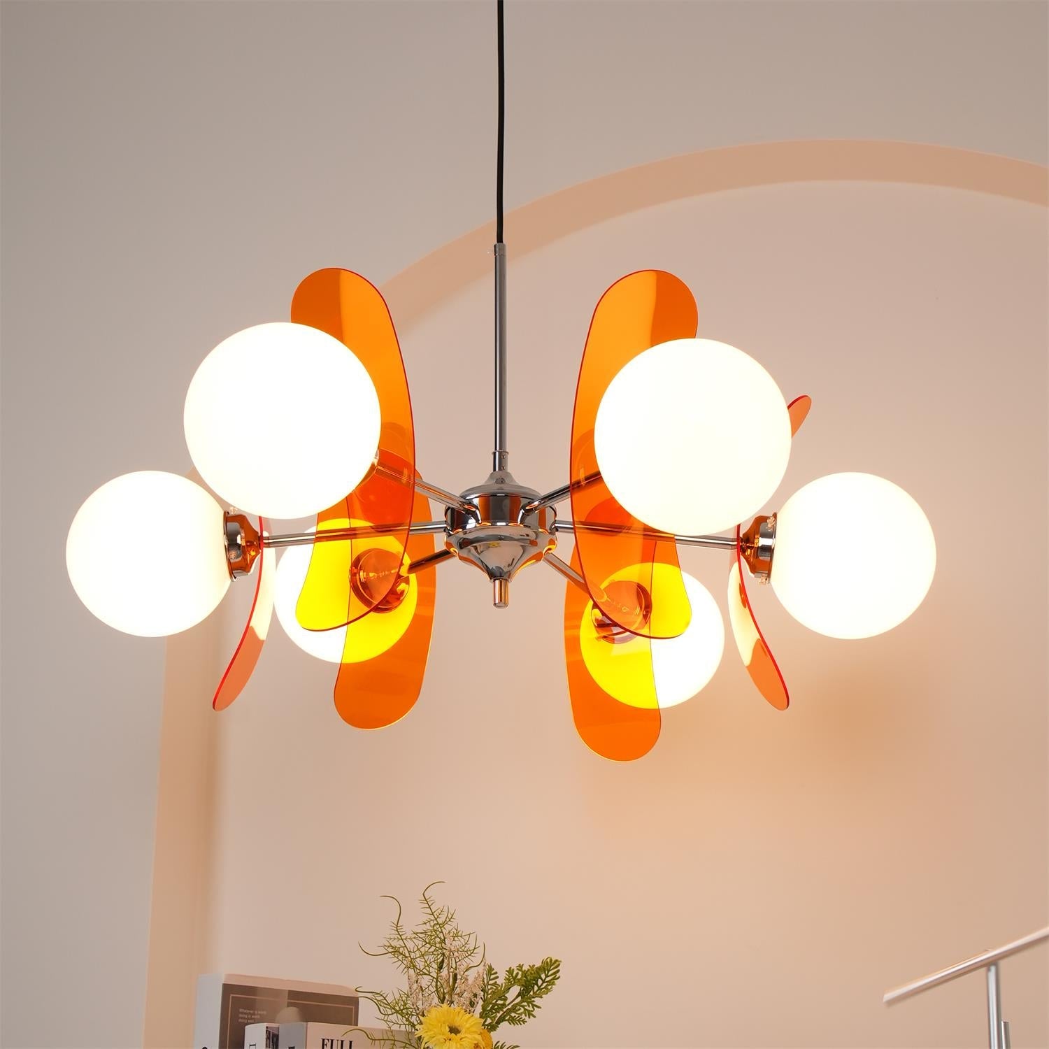 Retro Coloured Sputnik Chandelier – Timeless Ceiling Light